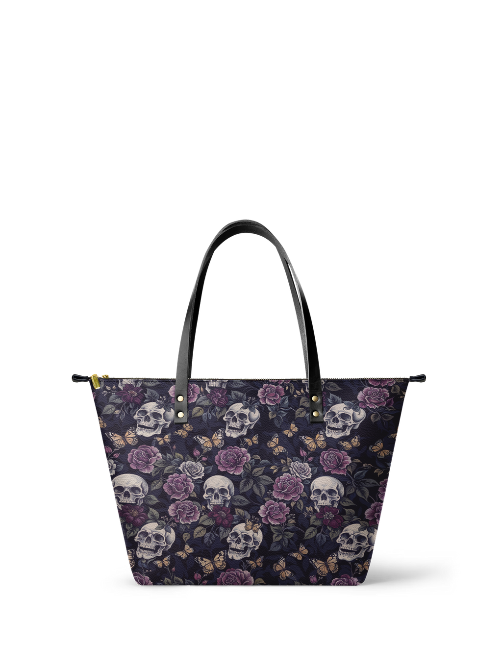 "Noctaflora" Leather Tote Bag