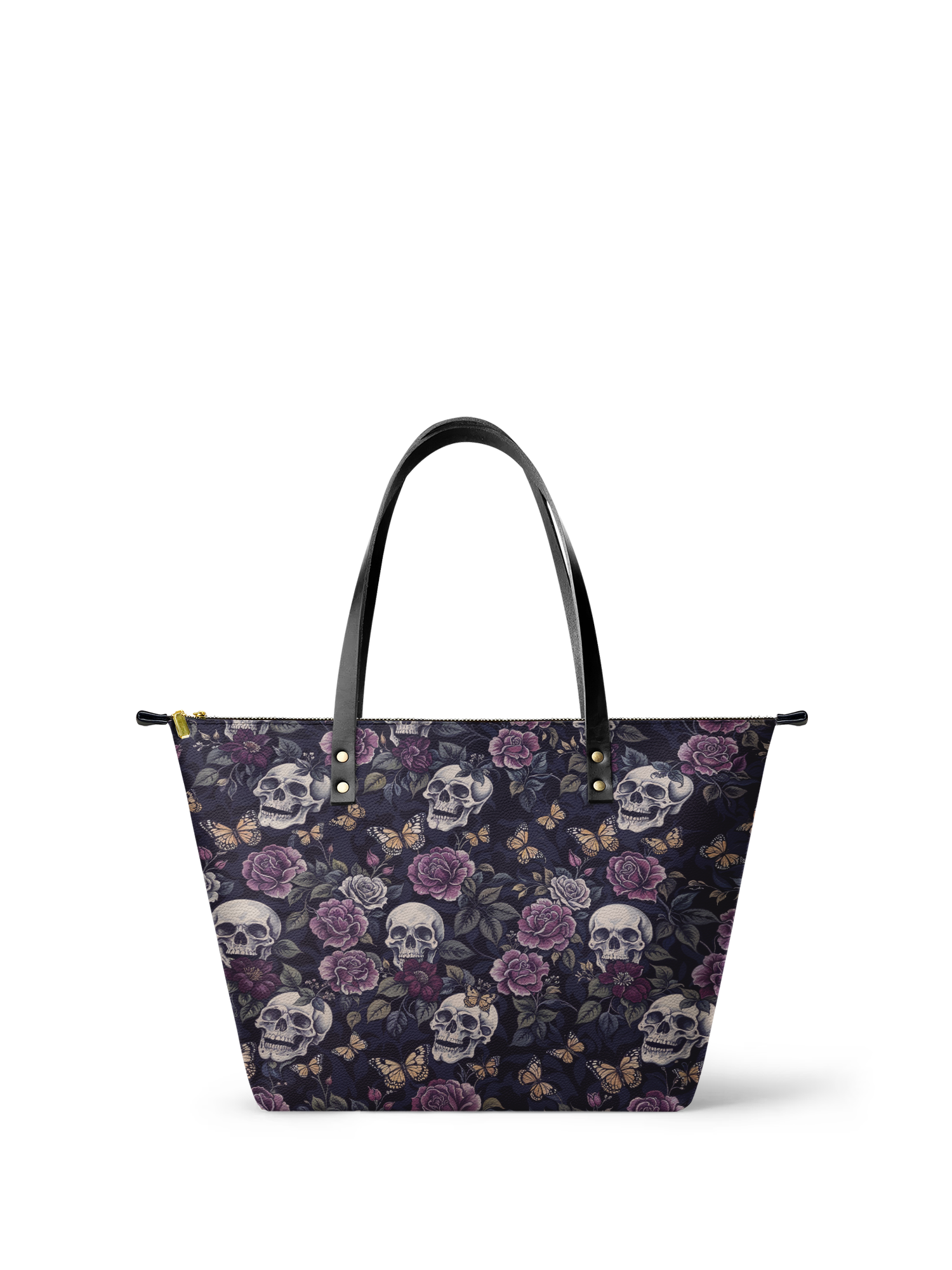 "Noctaflora" Leather Tote Bag