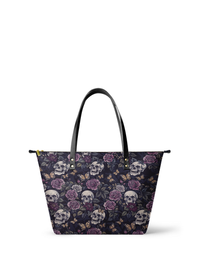 "Noctaflora" Leather Tote Bag