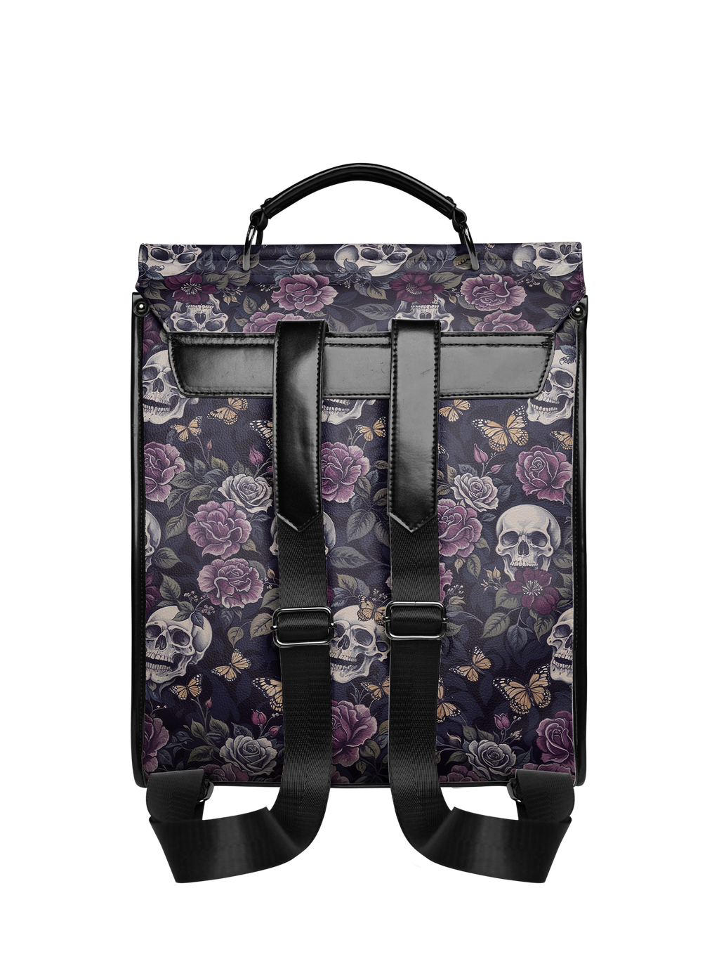 "Noctaflora" Leather Backpack