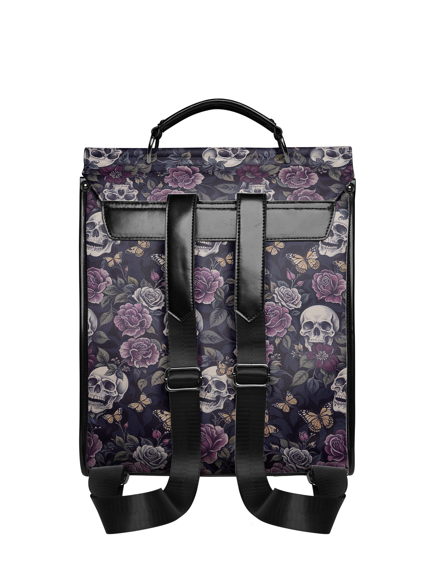 "Noctaflora" Leather Backpack