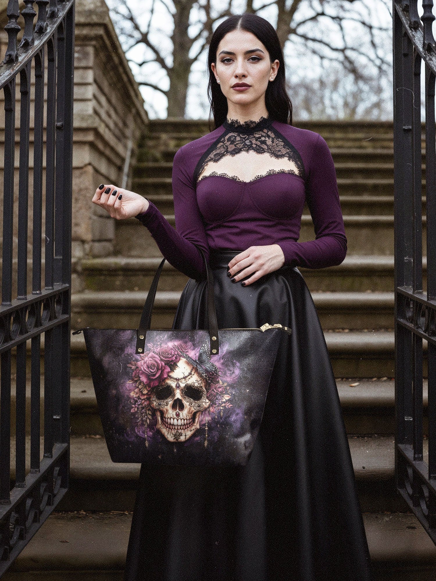 "Noxaria" Leather Tote Bag
