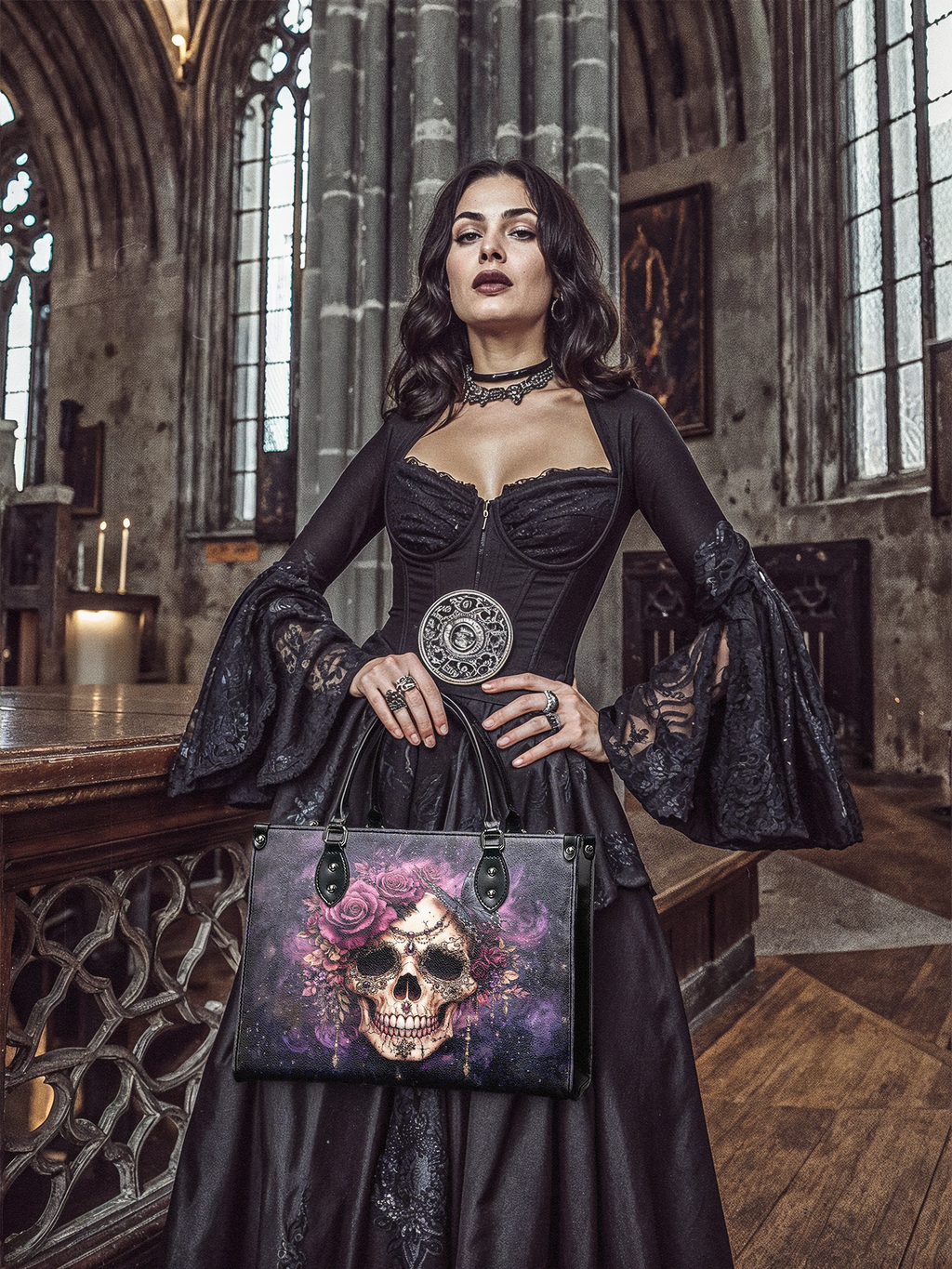 "Noxaria" - Black Interior - Leather Handbag