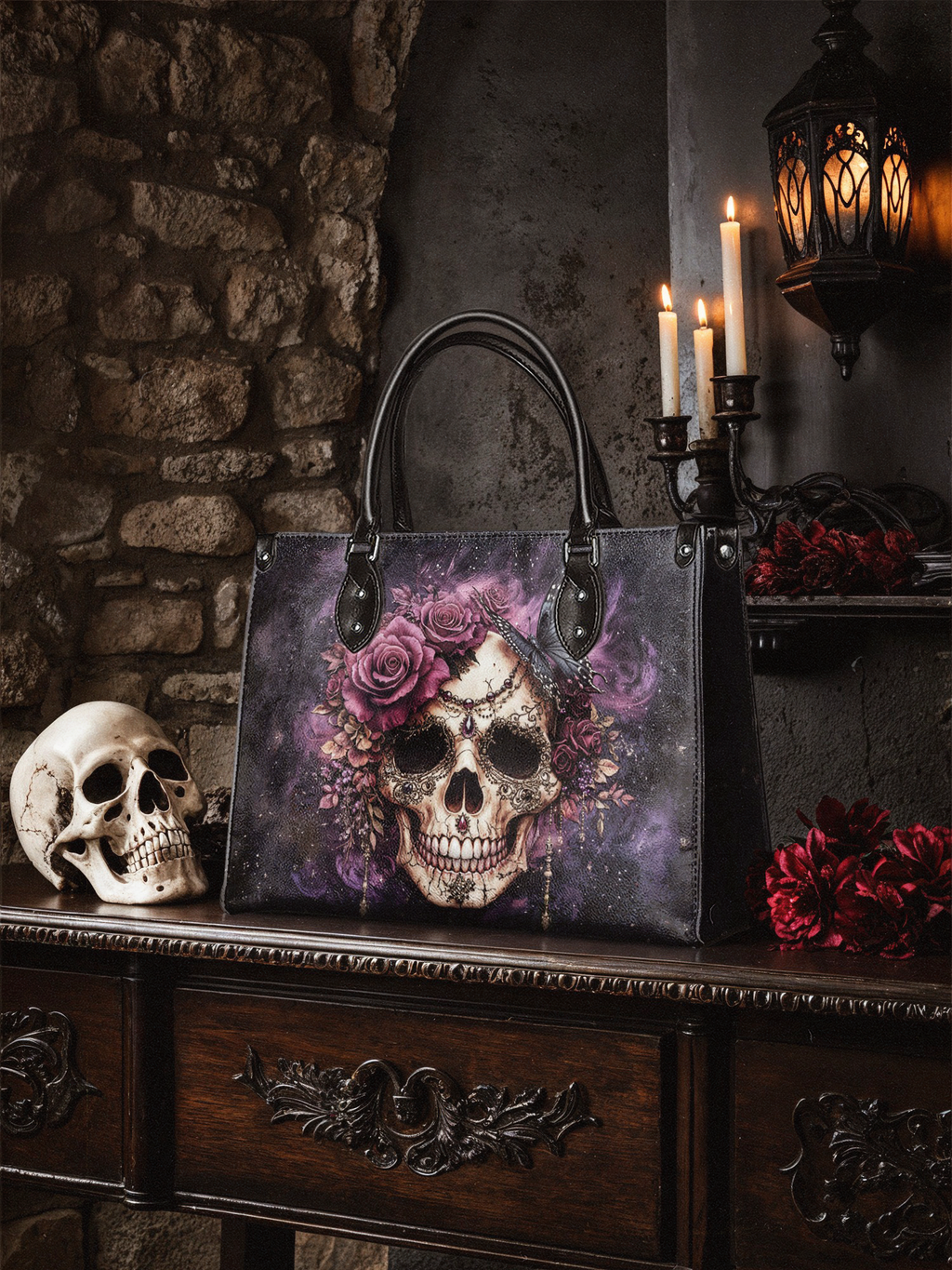 "Noxaria" - Black Interior - Leather Handbag
