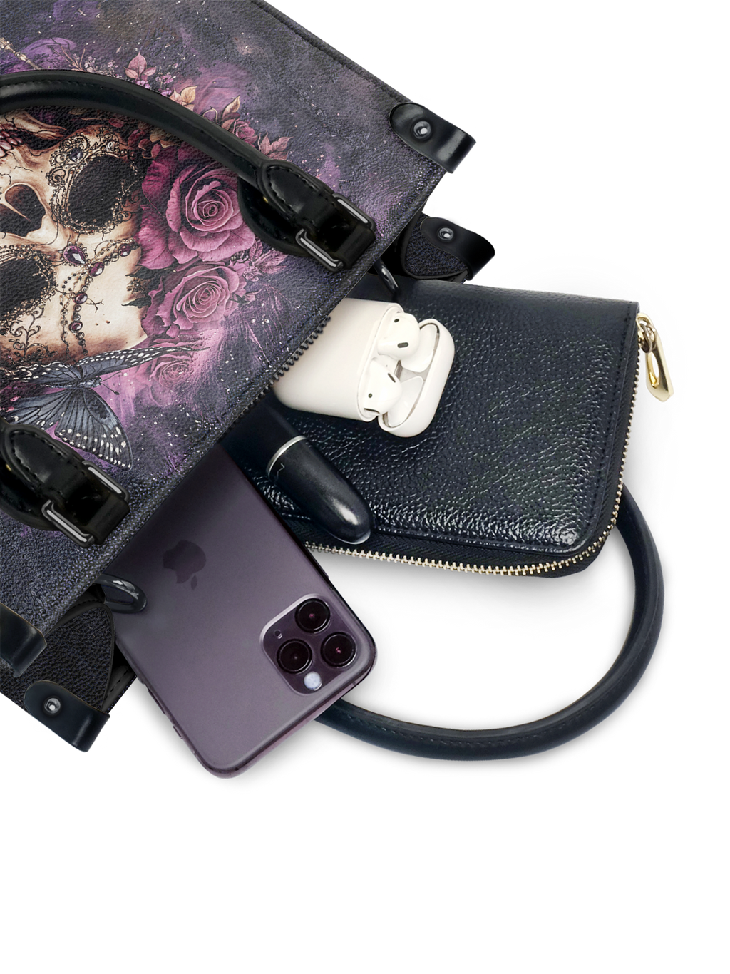 "Noxaria" - Black Interior - Small Leather Handbag
