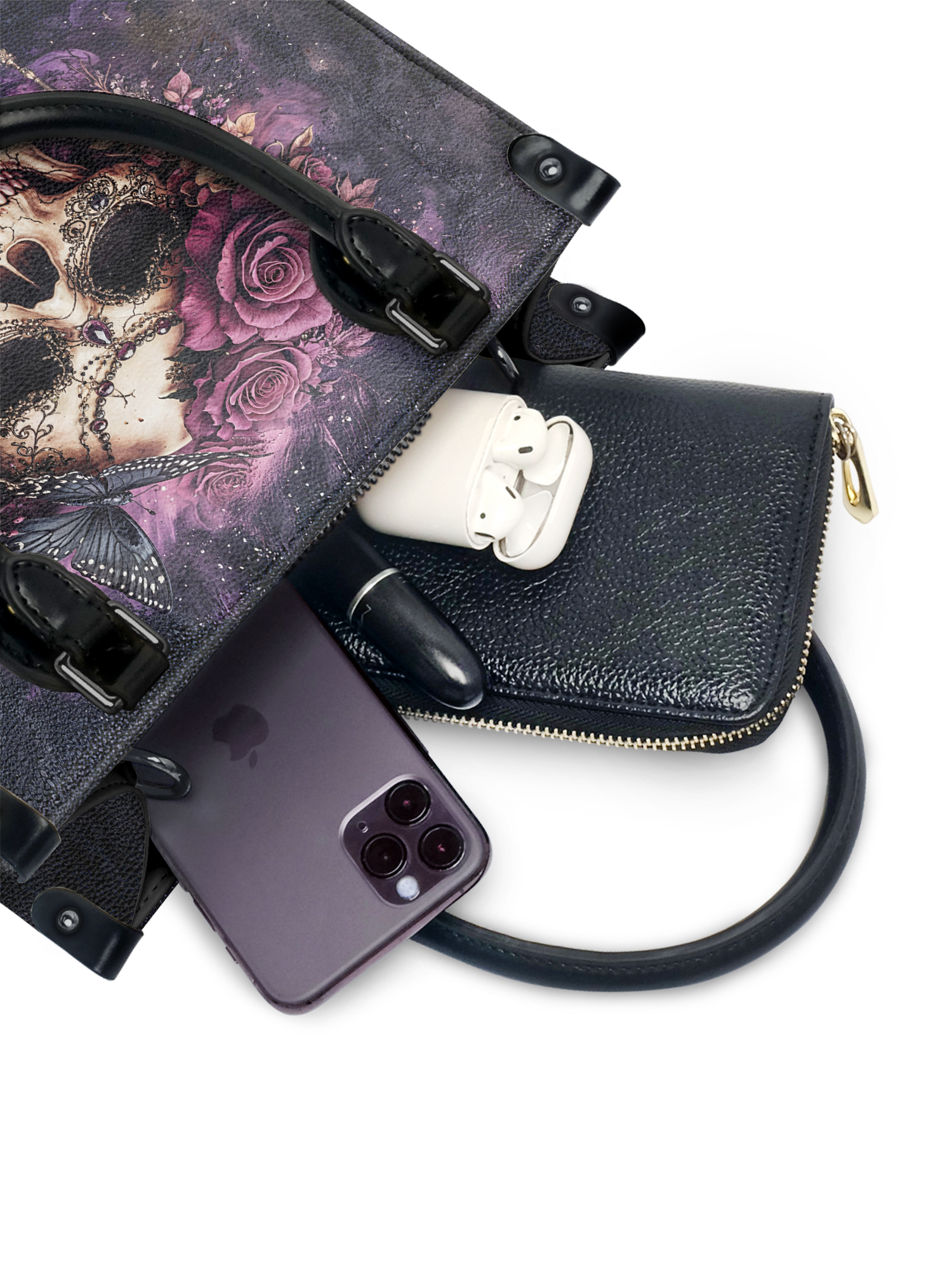 "Noxaria" - Black Interior - Small Leather Handbag