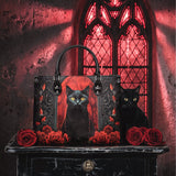 "Nyxrose" - Black Interior - Leather Handbag Matching SANTA Combo