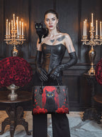 "Nyxrose" - Red Interior - Leather Handbag