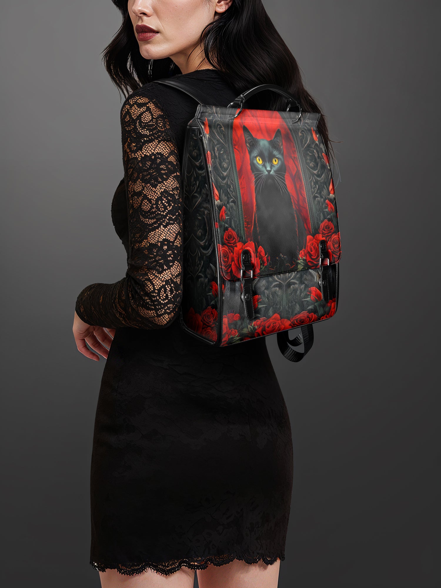 "Nyxrose" Leather Backpack