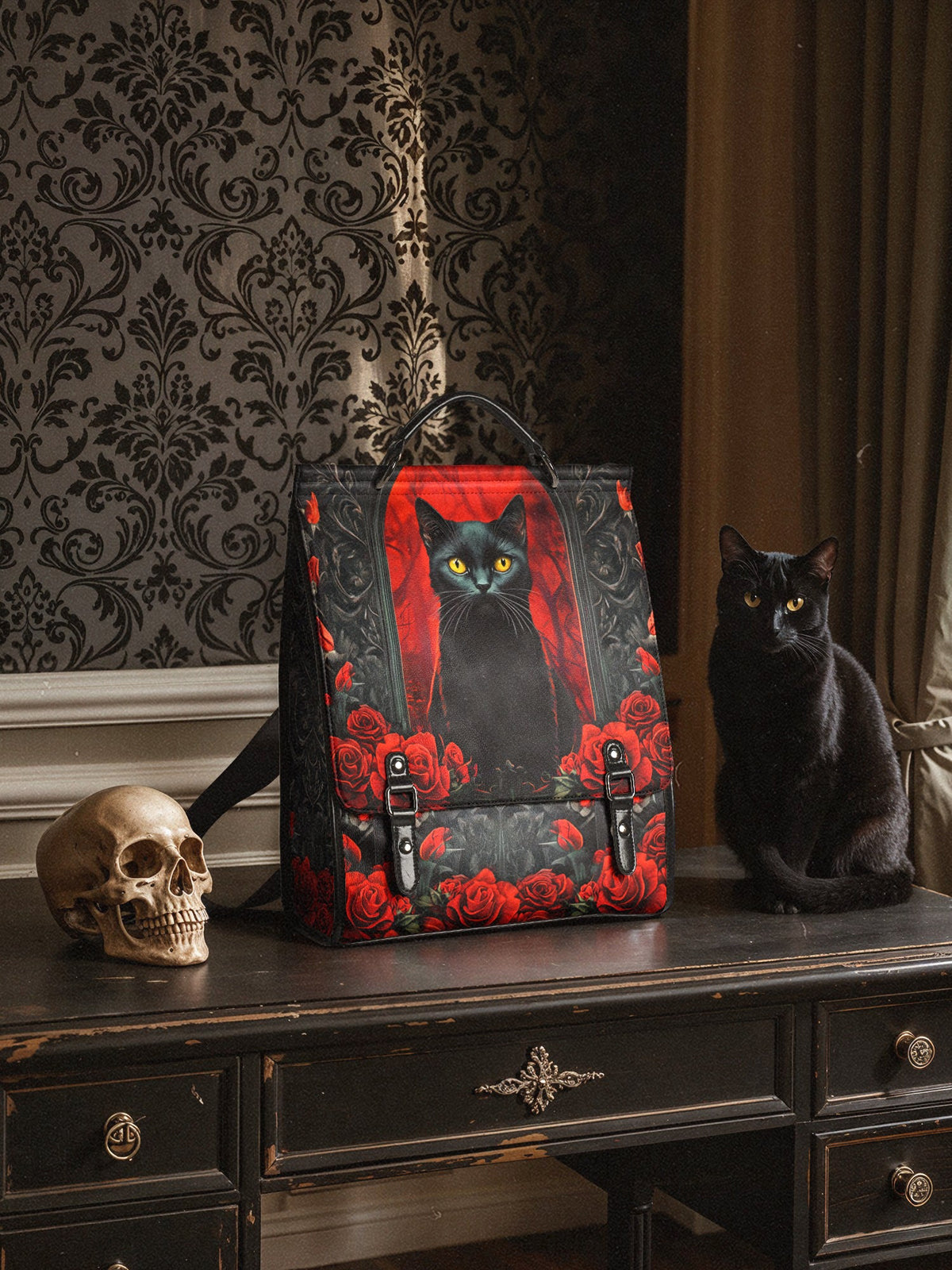 "Nyxrose" Leather Backpack SPOOKY DEAL