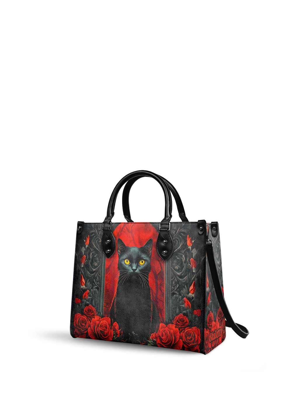 "Nyxrose" - Black Interior - Leather Handbag