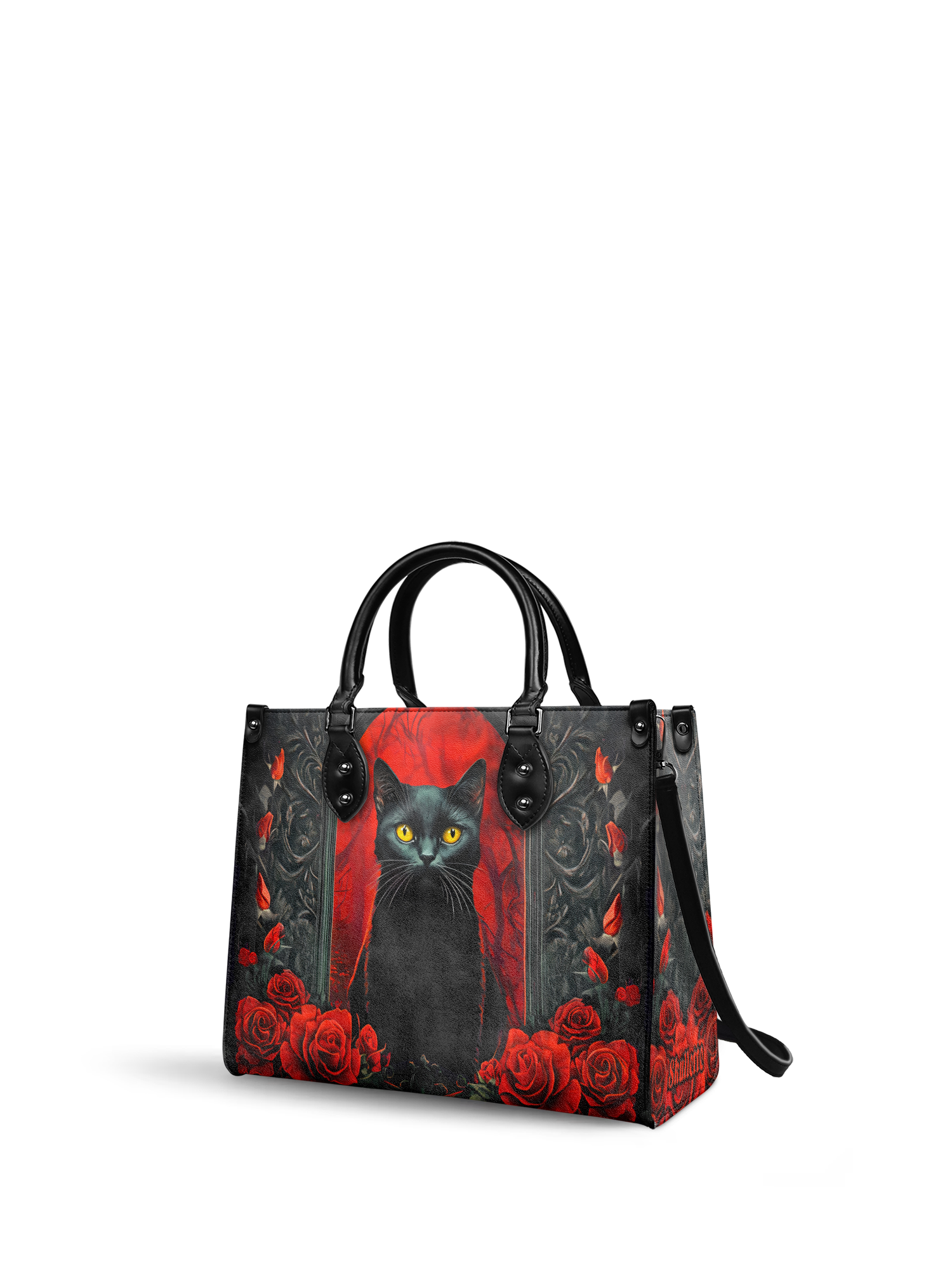 "Nyxrose" - Black Interior - Leather Handbag