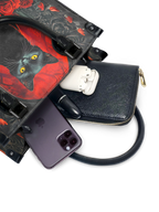 "Nyxrose" - Black Interior - Small Leather Handbag