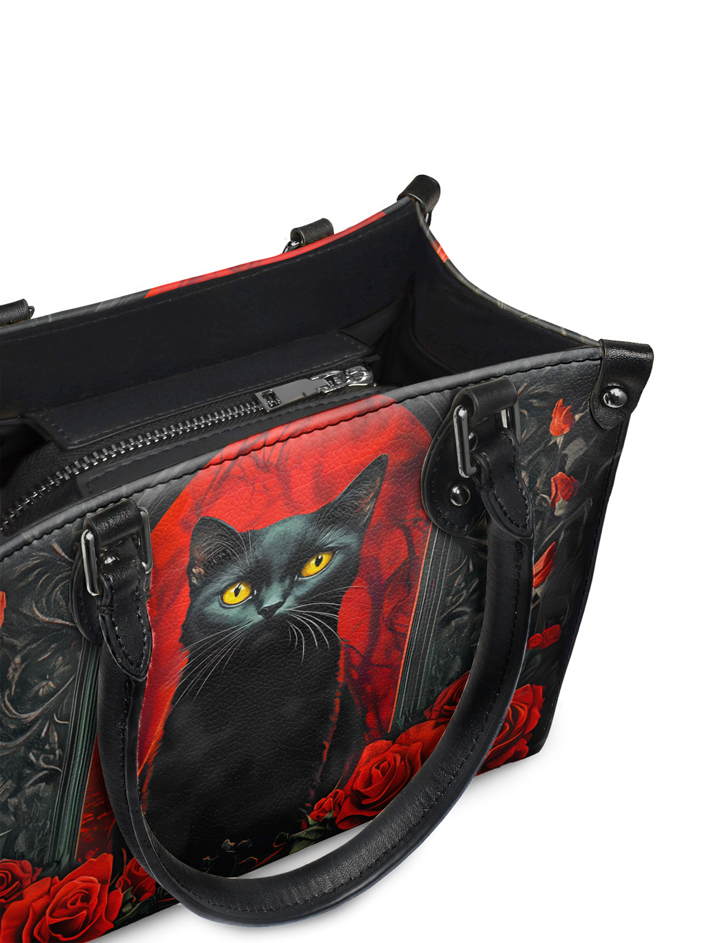 "Nyxrose" - Black Interior - Small Leather Handbag