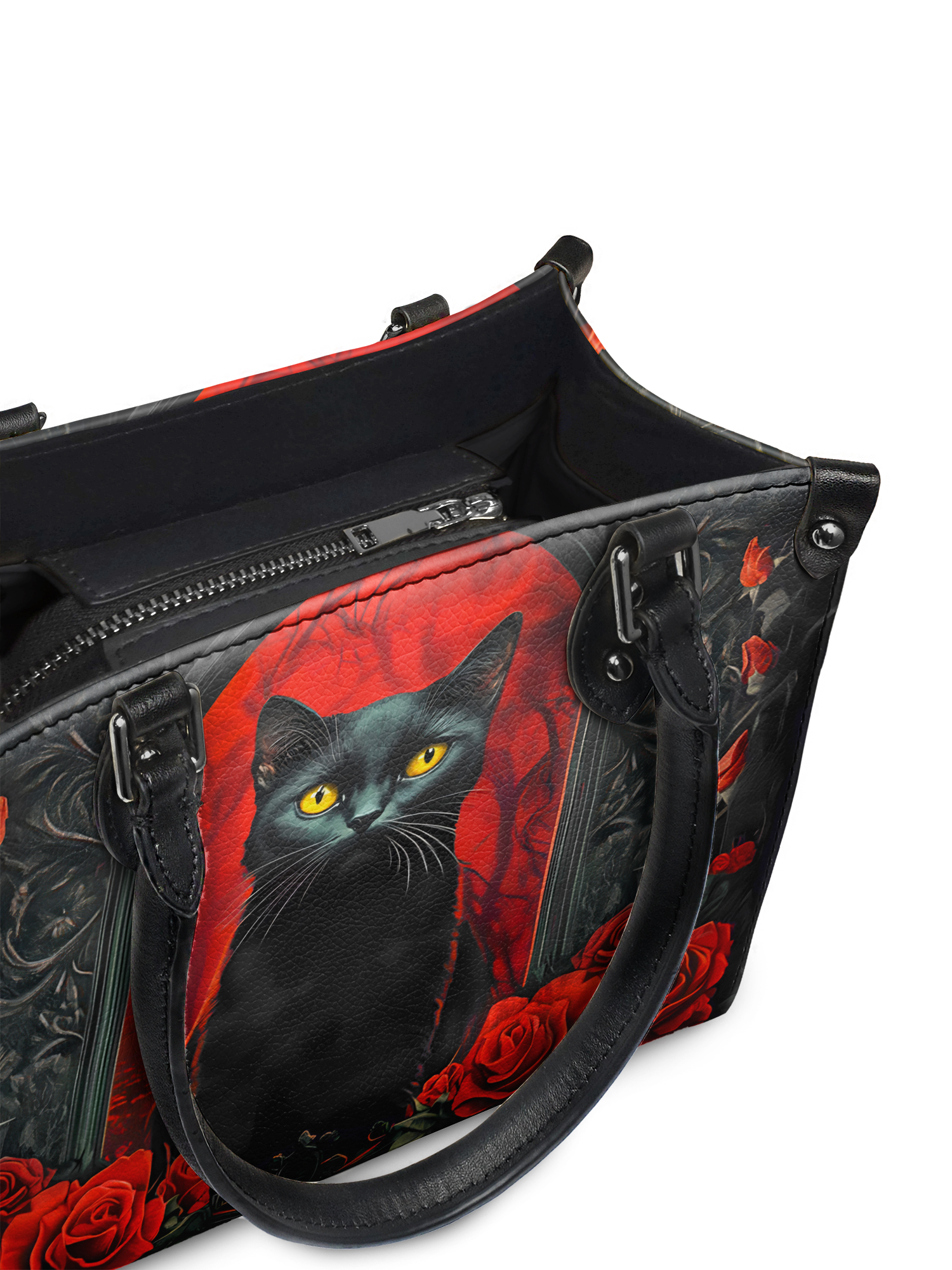 "Nyxrose" - Black Interior - Small Leather Handbag