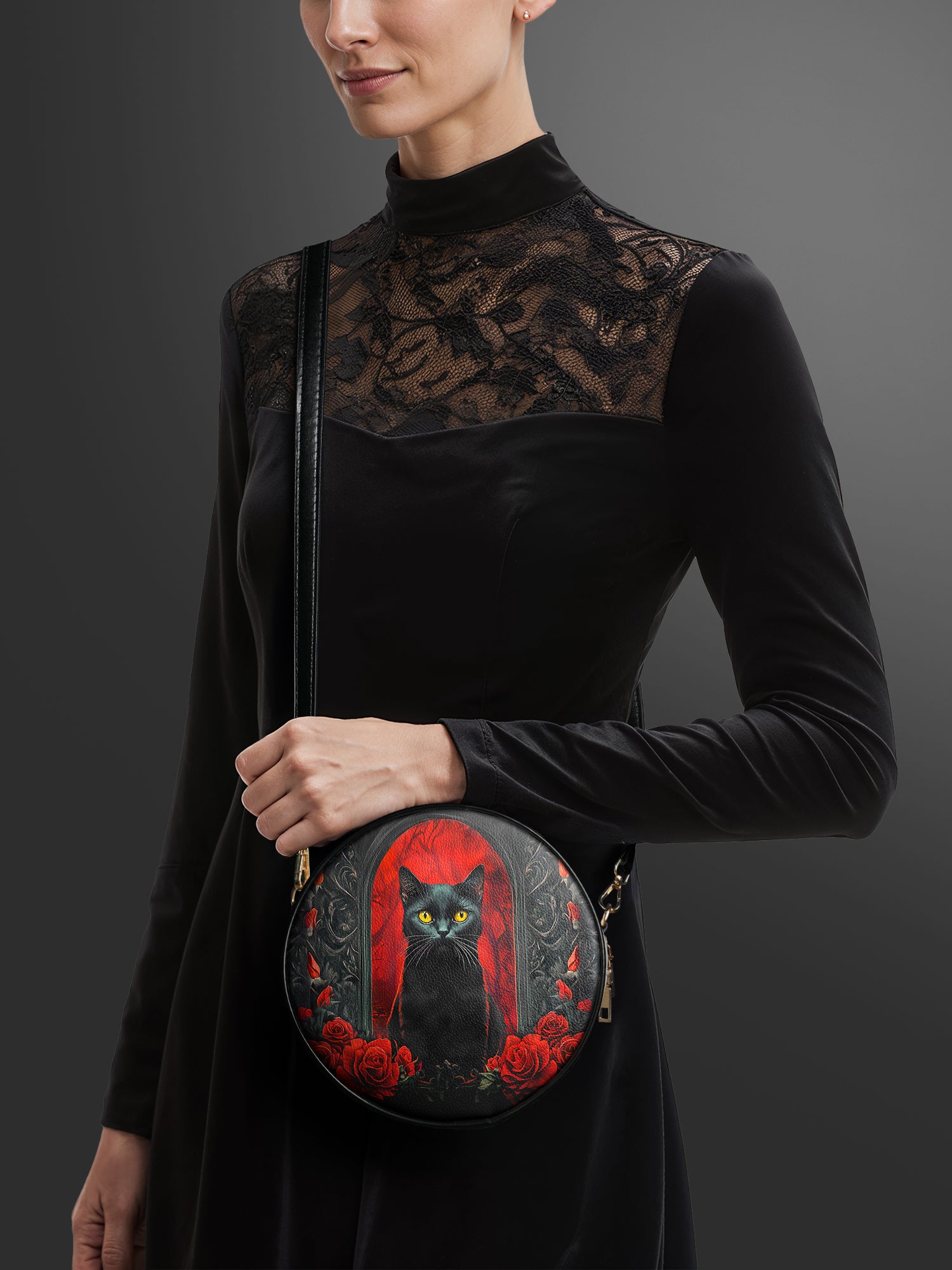 "Nyxrose" Circle Crossbody Bag