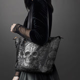 "Obscuria" Leather Tote Bag Matching SANTA Combo