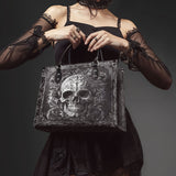 "Obscuria" - Black Interior - Leather Handbag Matching SANTA Combo