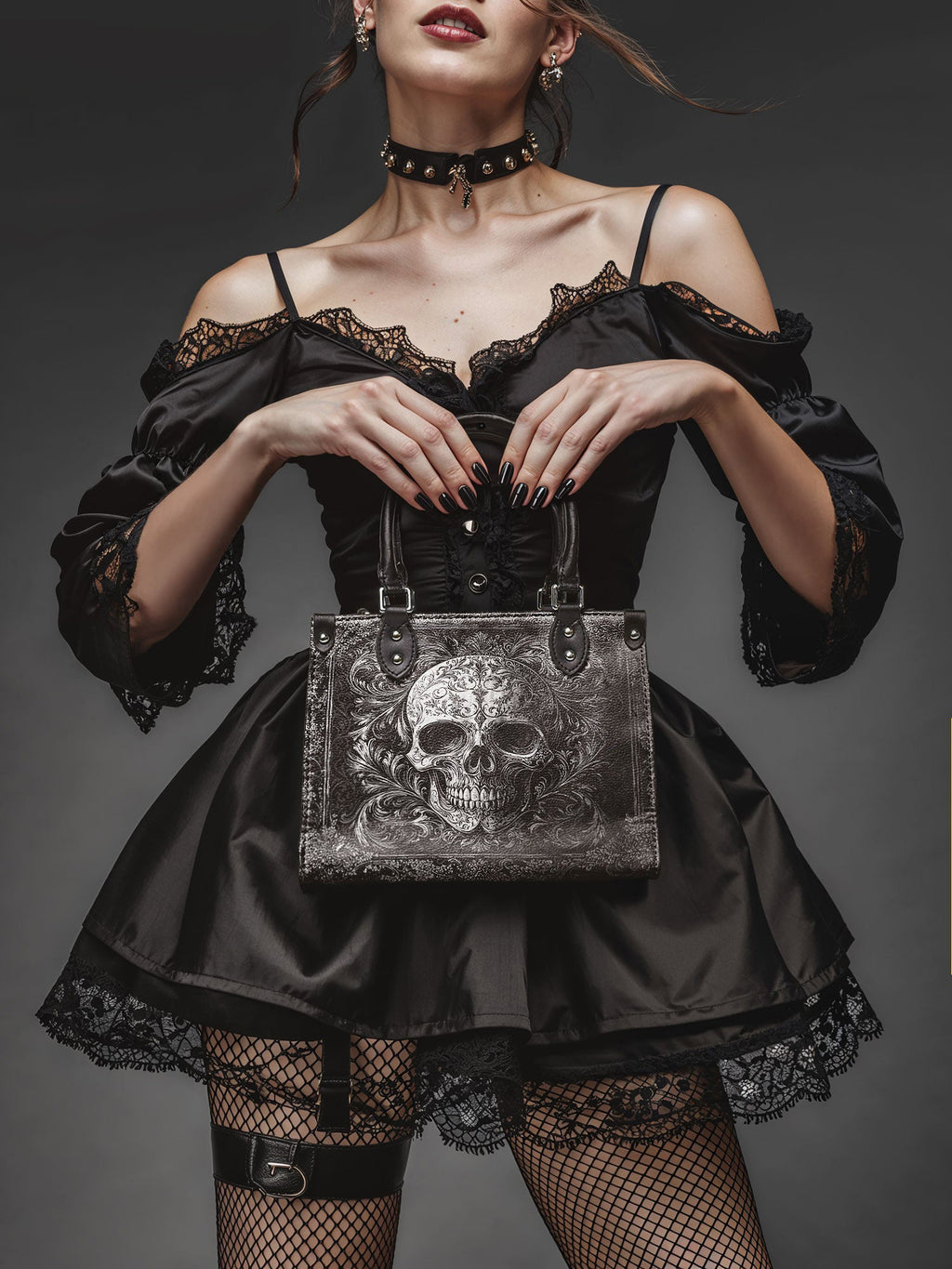 "Obscuria" - Black Interior - Small Leather Handbag