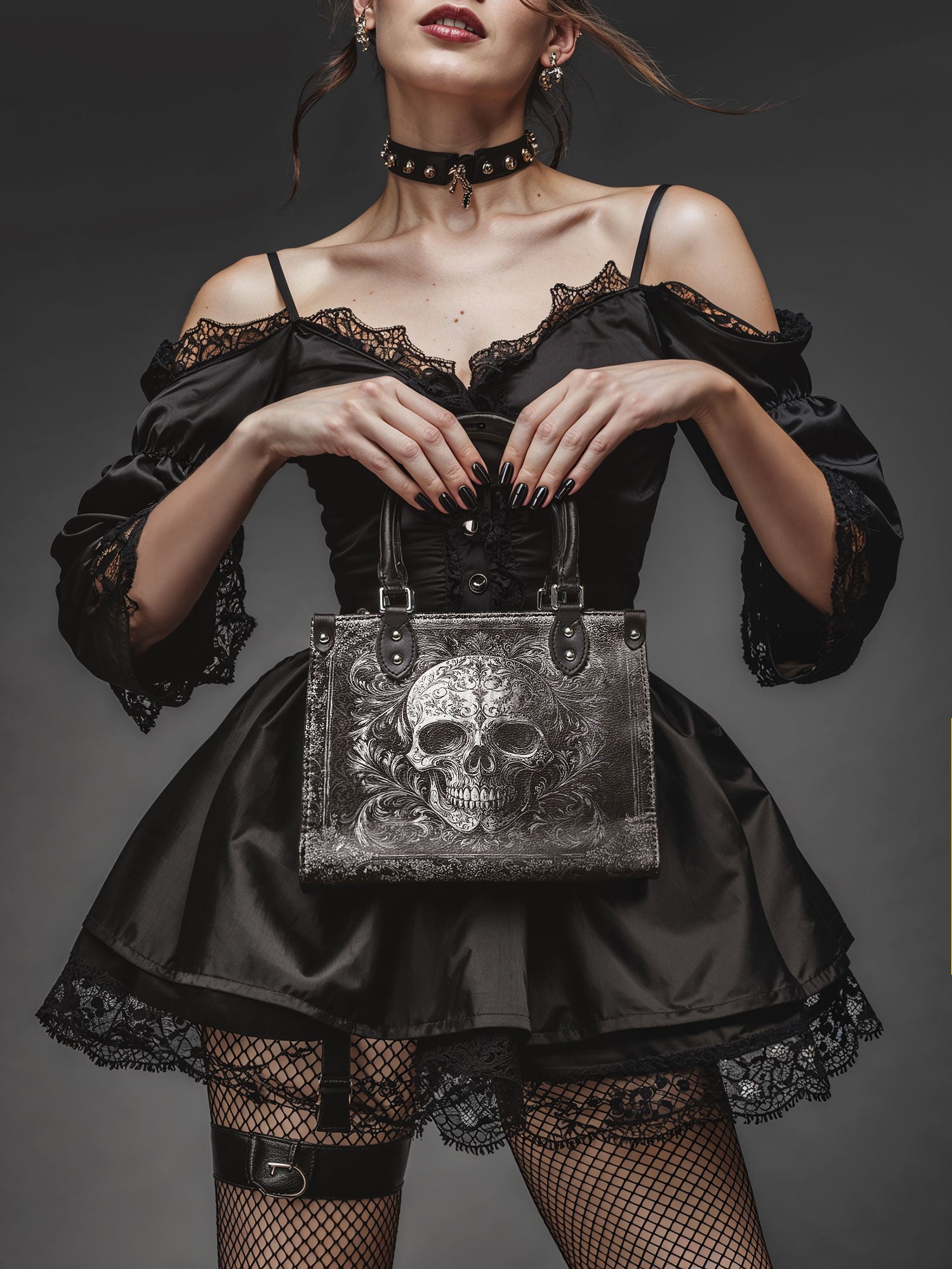 "Obscuria" - Black Interior - Small Leather Handbag