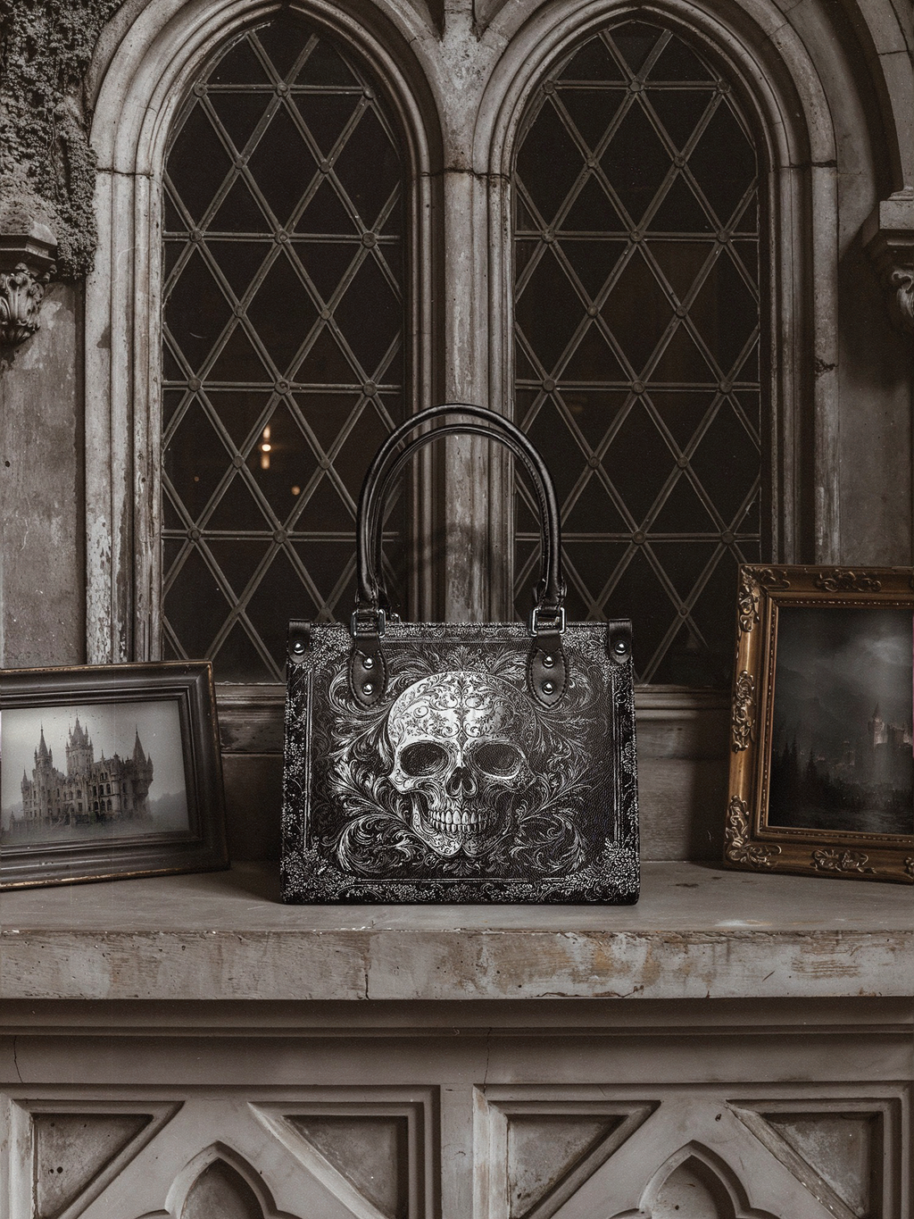 "Obscuria" - Black Interior - Small Leather Handbag