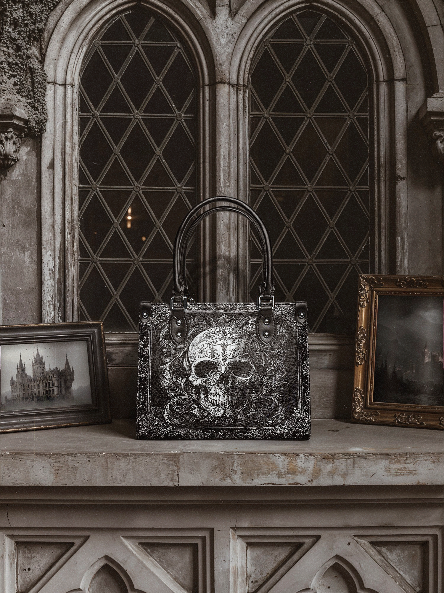 "Obscuria" - Black Interior - Small Leather Handbag
