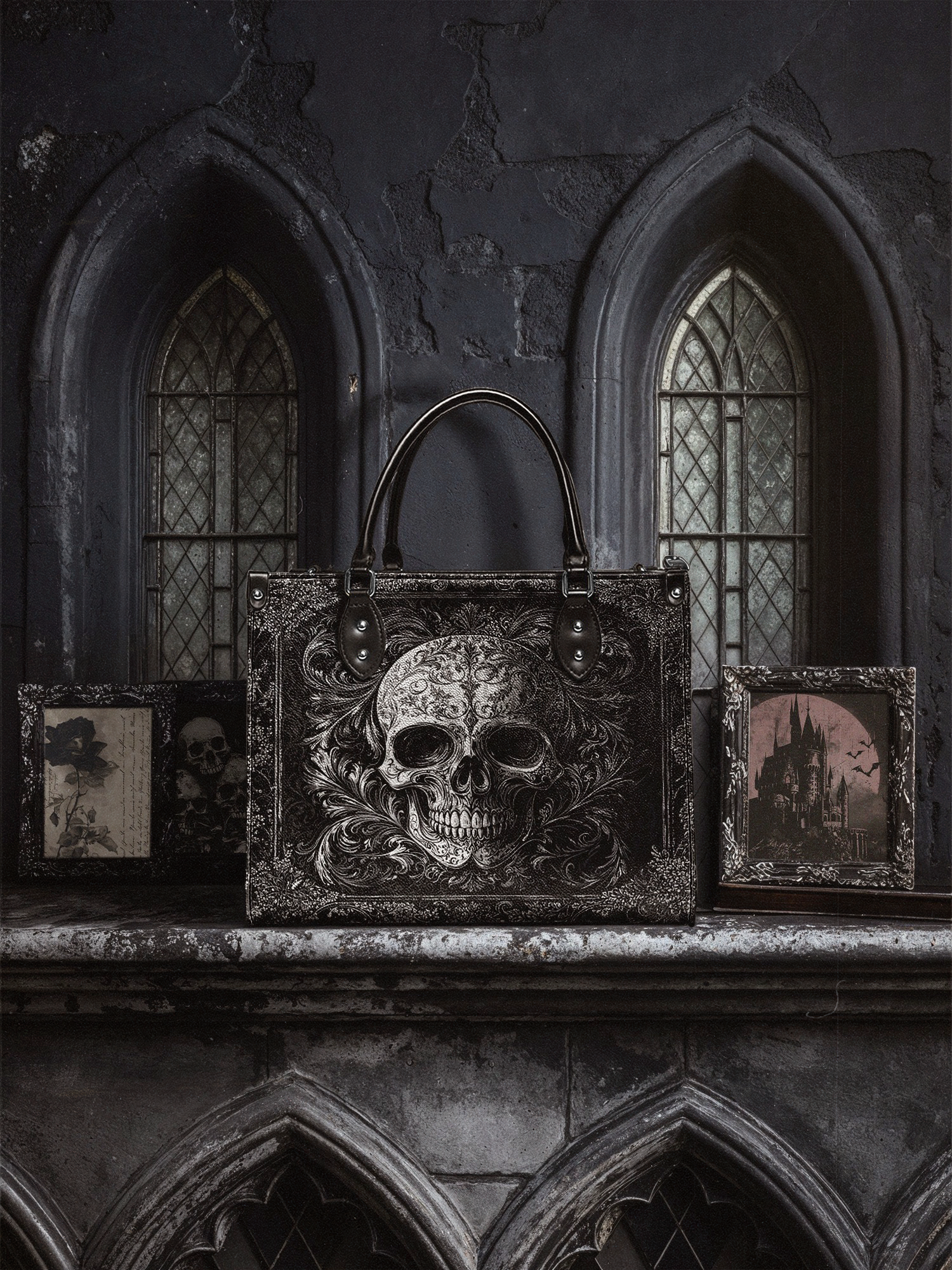 "Obscuria" - Black Interior - Leather Handbag