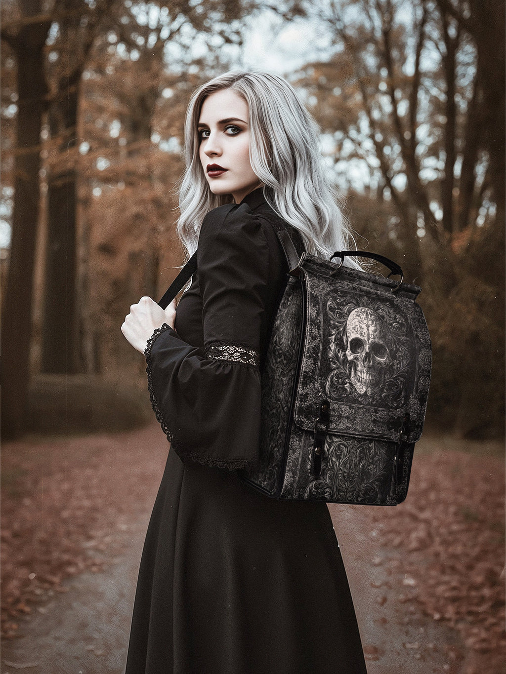 "Obscuria" Leather Backpack