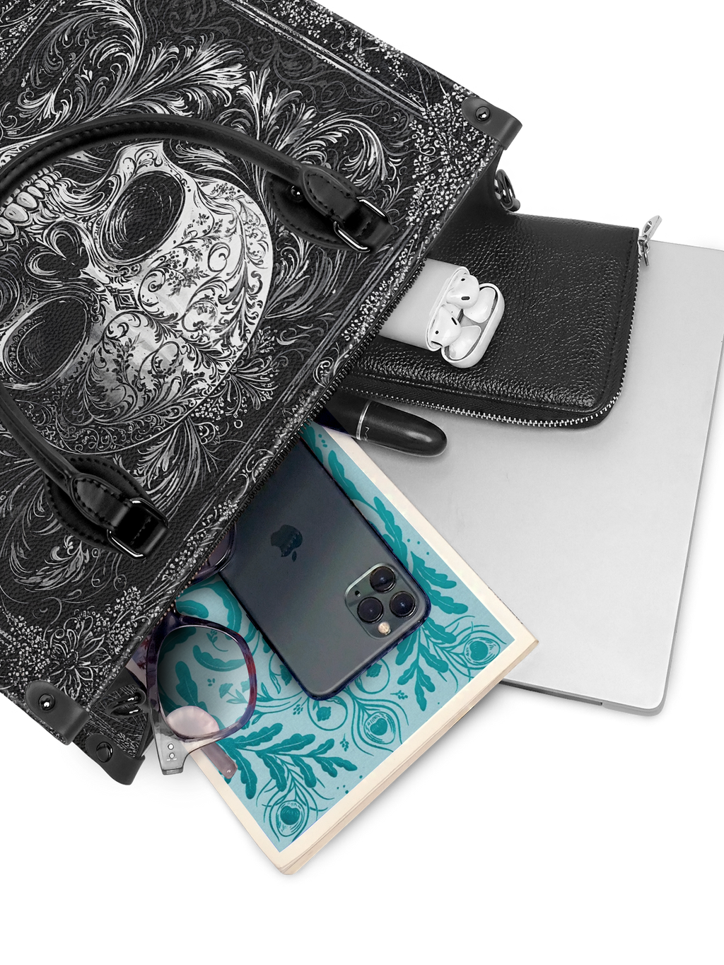 "Obscuria" - Black Interior - Leather Handbag