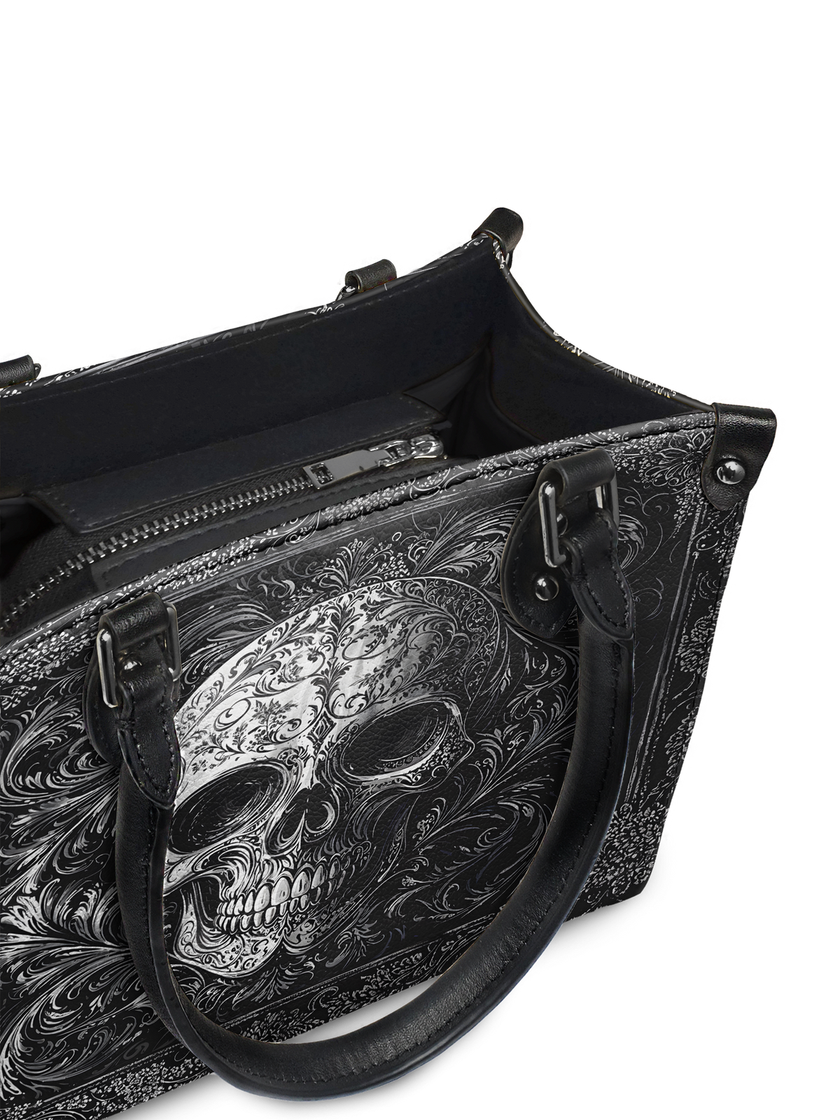 "Obscuria" - Black Interior - Small Leather Handbag SPOOKY DEAL