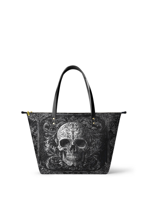 "Obscuria" Leather Tote Bag