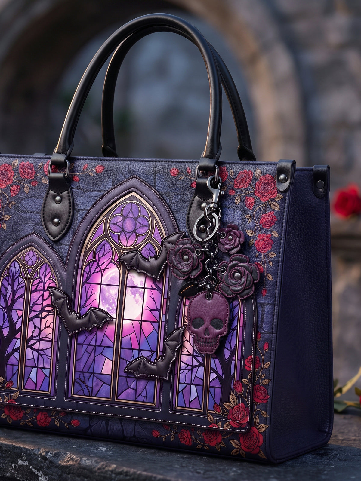 "Petalmort" Leather Bag Charm
