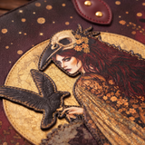 "Phantom Goddess" Applique Leather Handbag Pre-order