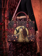 "Phantom Goddess" Applique Leather Handbag