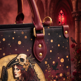 "Phantom Goddess" Applique Leather Handbag Pre-order
