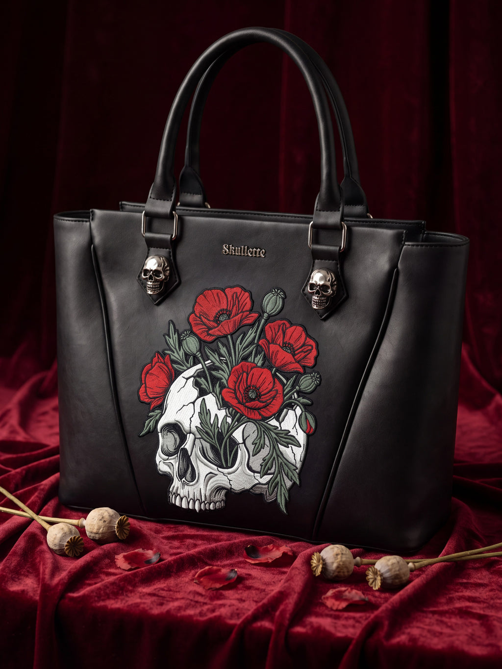 "Poppyveil" Tenebra Handbag