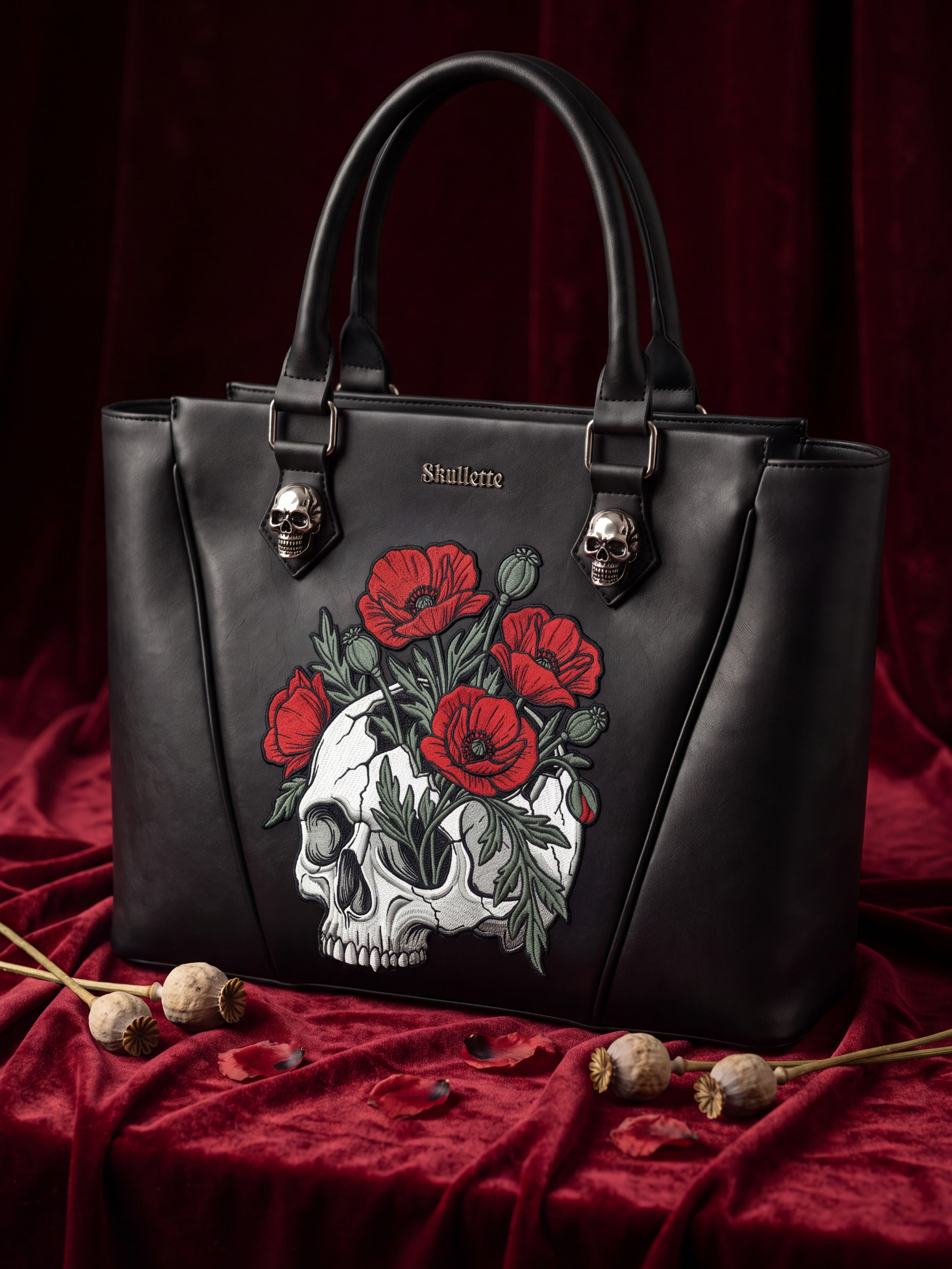 "Poppyveil" Tenebra Handbag