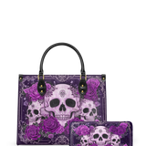 "Bloodrose" Poison Plum Leather Handbag Deal