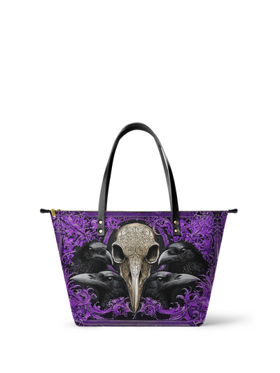 "Corvexia" Leather Tote Bag