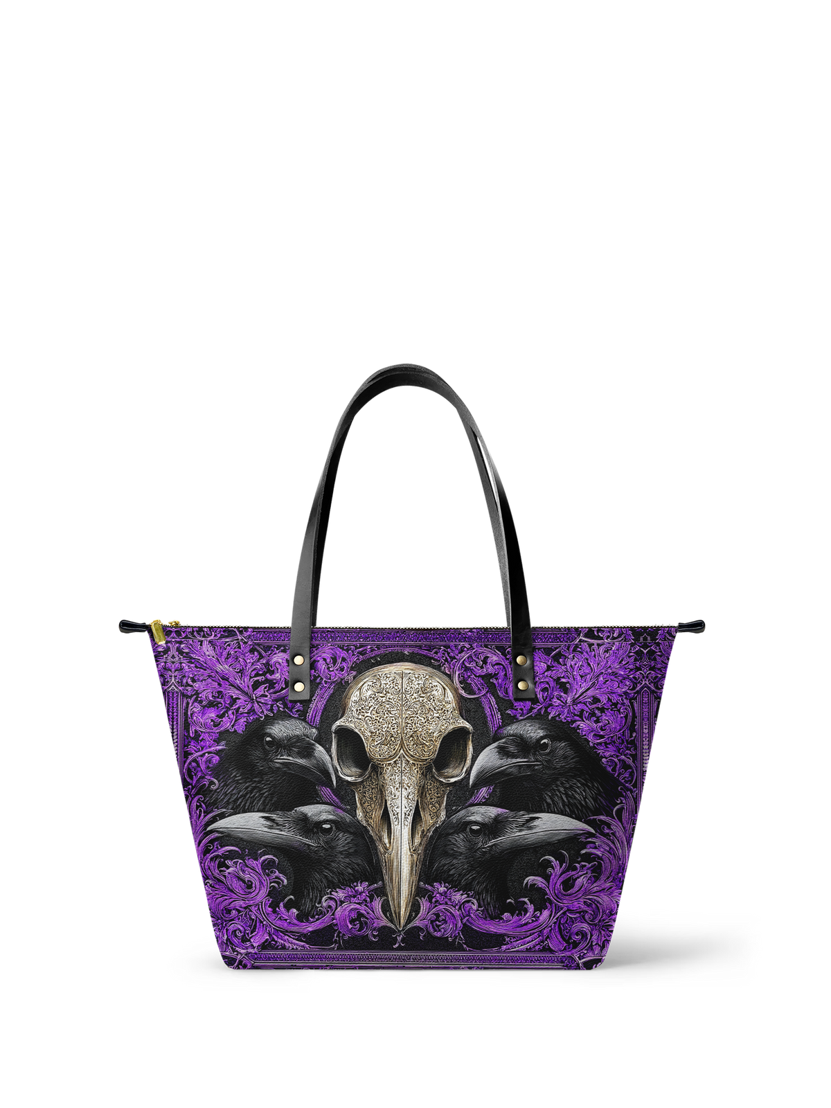 "Corvexia" Leather Tote Bag Matching Set - SPOOKY DEAL