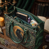 "Ravenweb" Applique Leather Handbag Pre-order