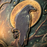 "Ravenweb" Applique Leather Handbag Pre-order