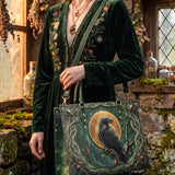 "Ravenweb" Applique Leather Handbag Pre-order