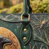 "Ravenweb" Applique Leather Handbag Pre-order