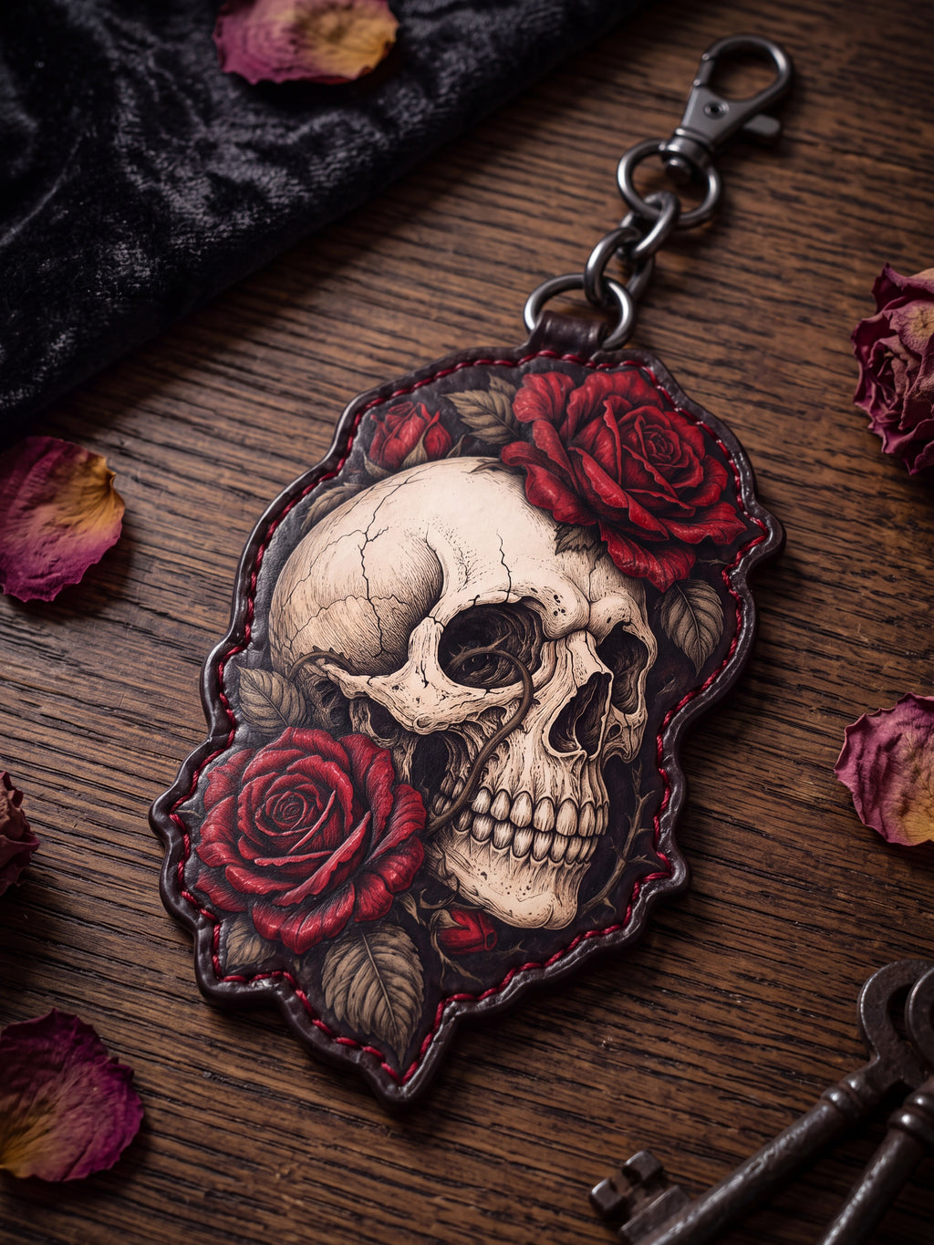 "Requiem" Leather Bag Charm