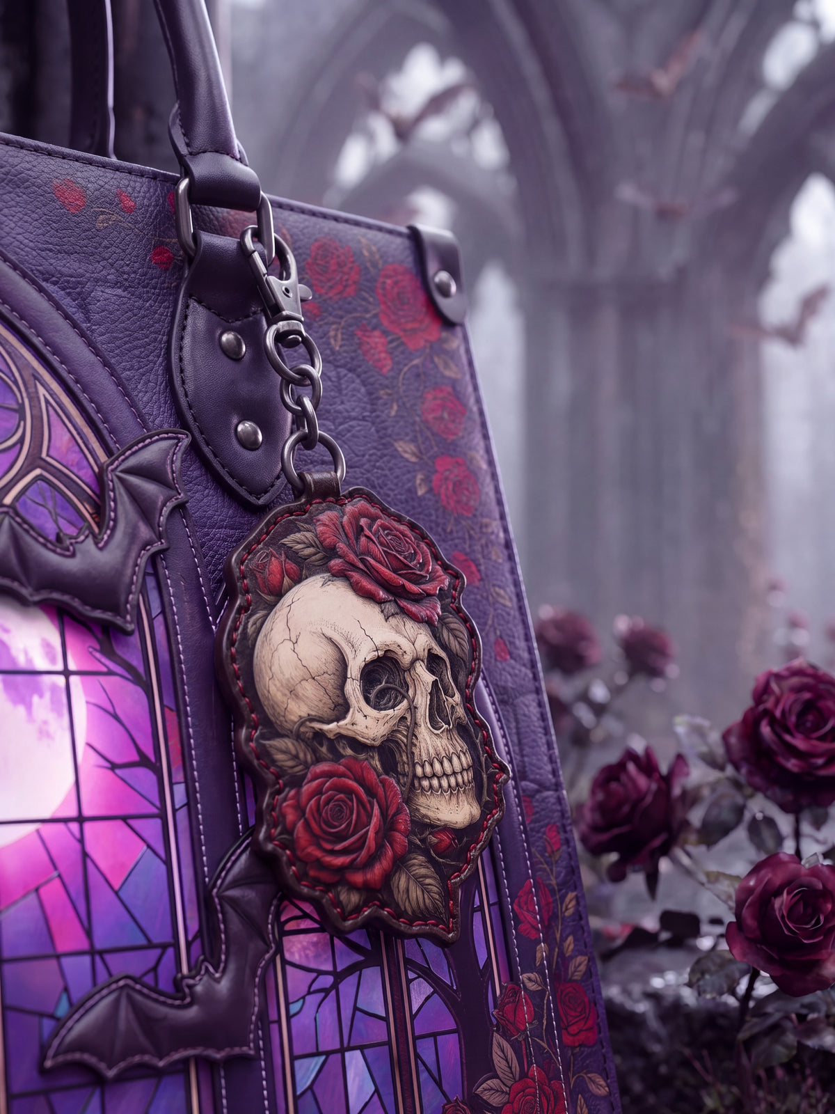 "Requiem" Leather Bag Charm