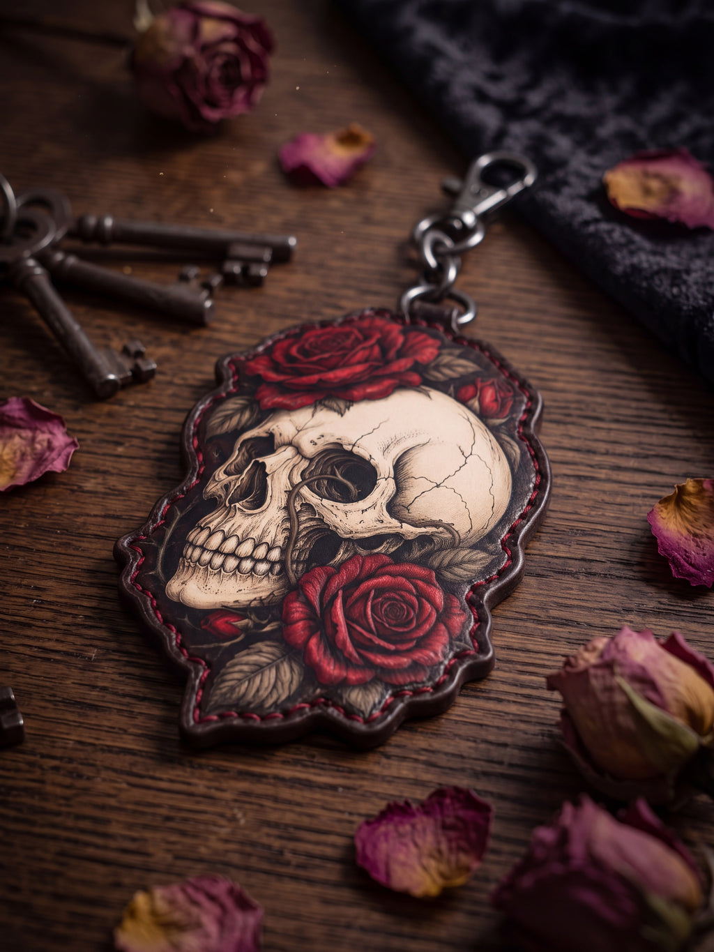 "Requiem" Leather Bag Charm
