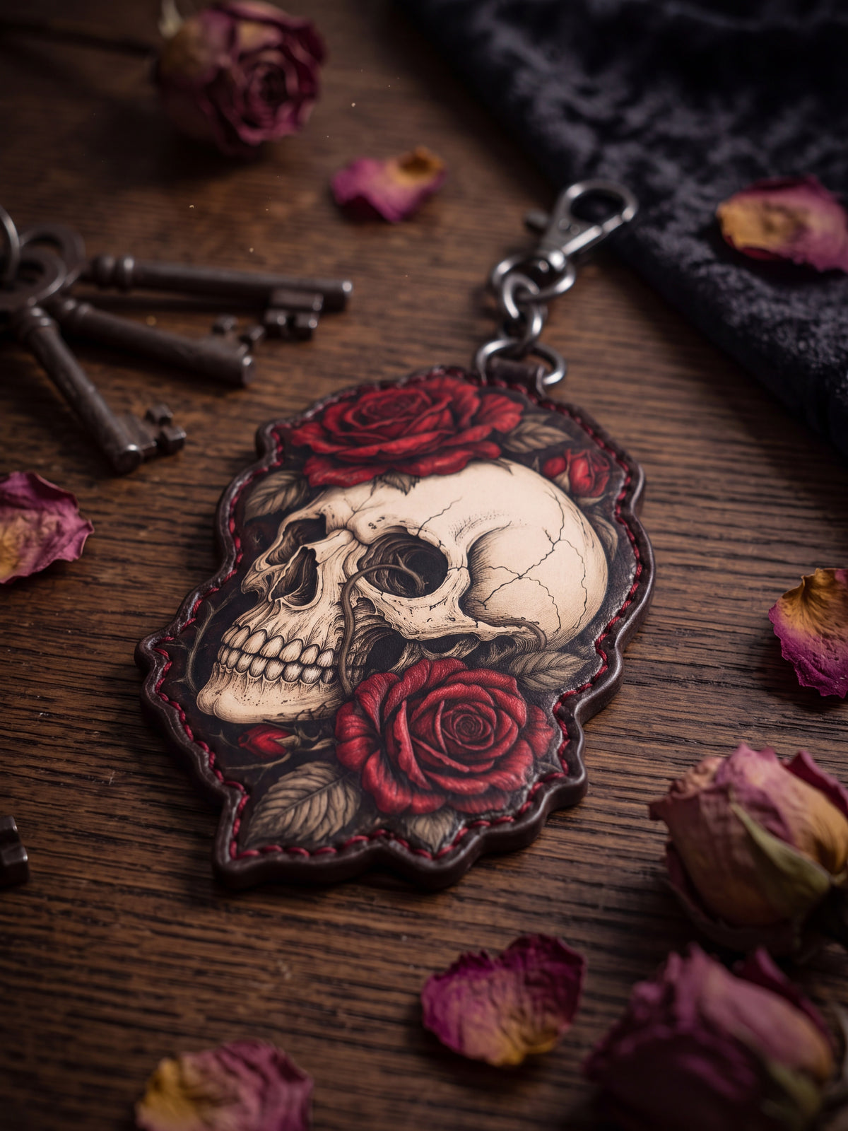 "Requiem" Leather Bag Charm