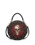 “Rosamort” Applique Circle Crossbody Bag