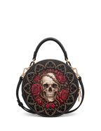 “Rosamort” Applique Circle Crossbody Bag